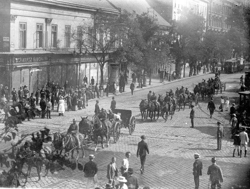 37.Regiment de Artilerie in mars prin Budapesta