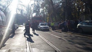 Accident tramvai