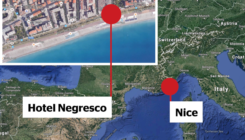 Hotel Negrescu harta mic