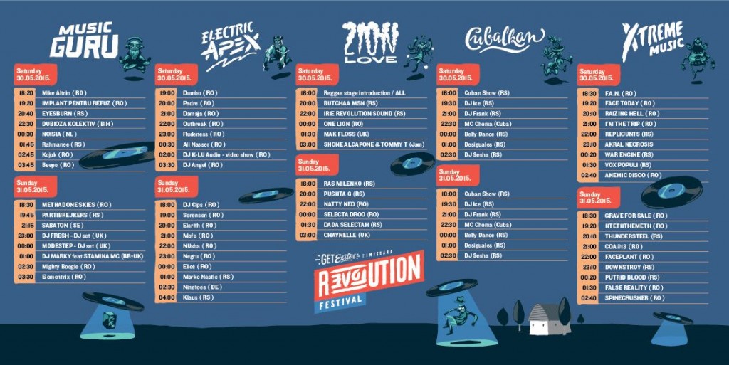Revolution Festival program